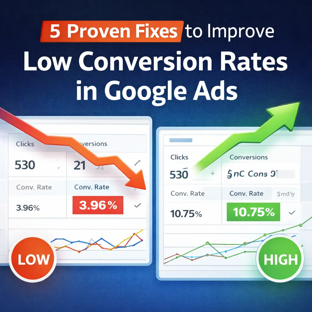 Low Conversion Rates in Google Ads