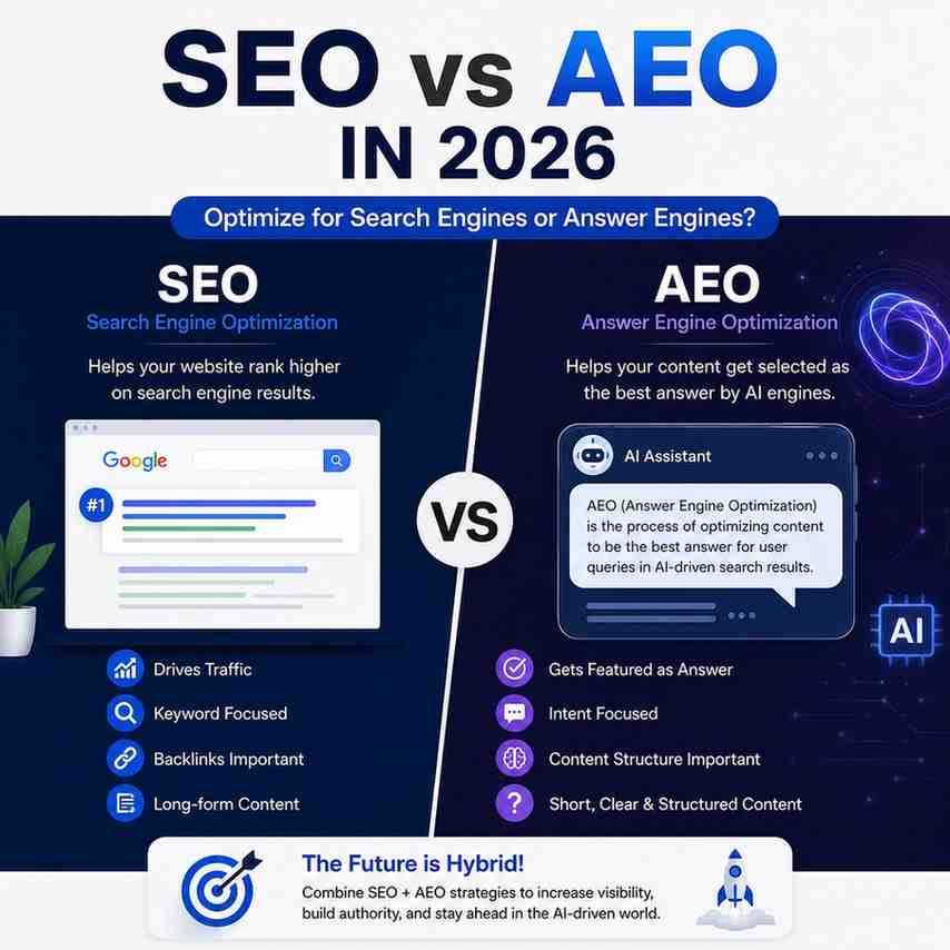 SEO VS AEO in 2026